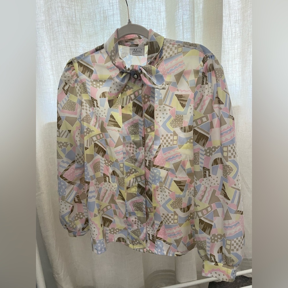 vintage alica button up blouse